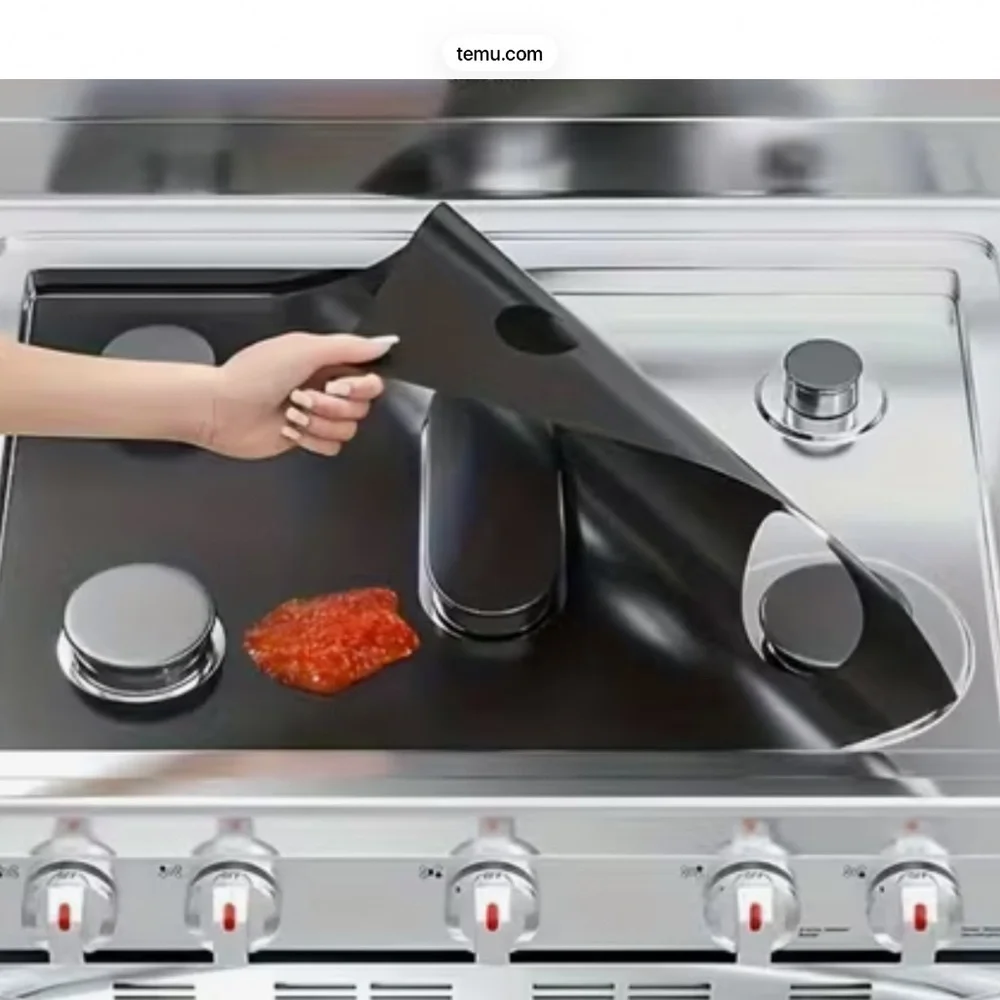 Easy clean Teflon stove protector
